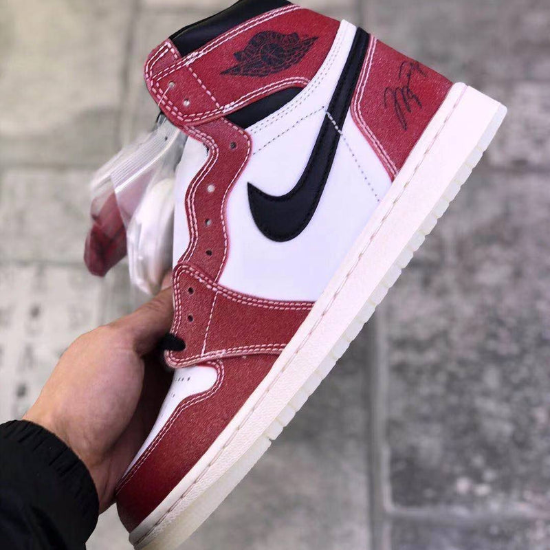 Sneakers, Burgundy White Colorway, Lace Up Design, Casual Gift for Sneaker Fans