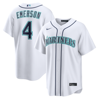 Seattle Mariners Colt Emerson White Home Replica Jersey
