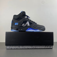 Low Top Sneakers, Blue Black Colorway, Lace Up Design, Casual Gift for Sneaker Fans