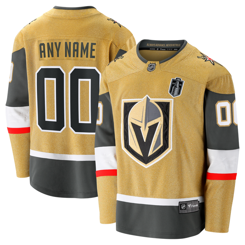 Vegas Golden Knights Gold 2026 Stanley Cup Final Breakaway Custom Jersey