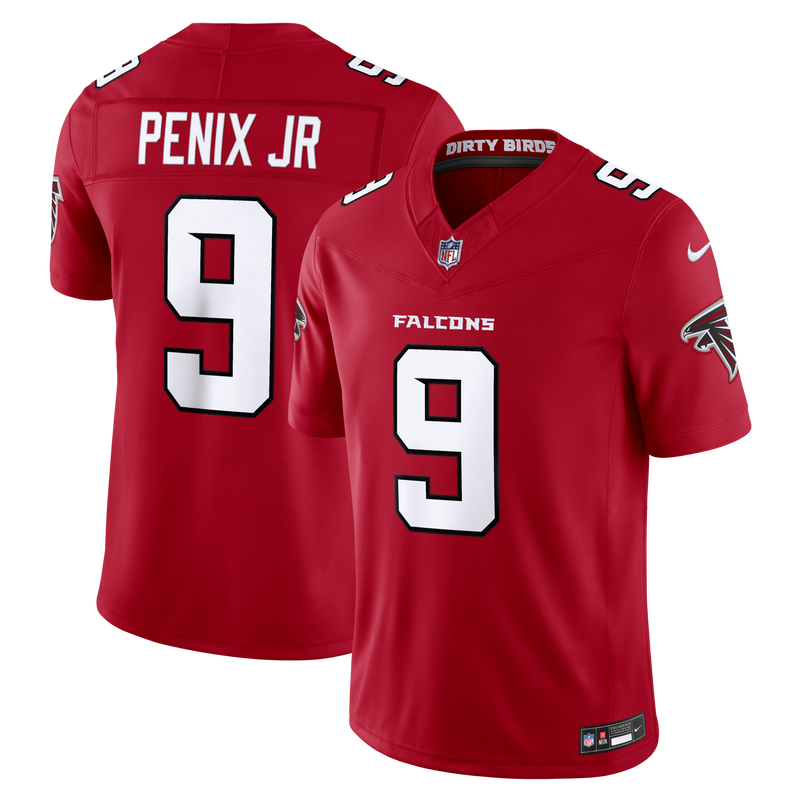 Atlanta Falcons Michael Penix Jr. Red Team Stitched Limited Jersey