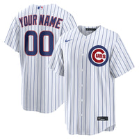 Chicago Cubs White Home Replica Custom Jersey