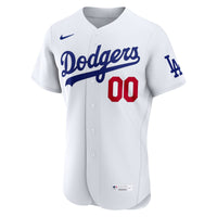 Los Angeles Dodgers White Home Authentic Custom Jersey