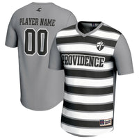 Providence Friars Collegiate Soccer NIL Pick-A-Player Fashion Jersey - Silver/Black