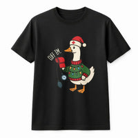 Humorous Cuff Em Goose T-Shirt, Nurse Christmas Shirt, Holiday RN LPN Graphic Tee, Nursing Student Christmas T-Shirt, Medical Worker Present