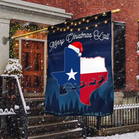 Santa Hat Lone Star Lawn Flag, Texas Merry Christmas Yall Garden Flag, Double-Sided Holiday Yard Decor, Texas Christmas Porch Banner