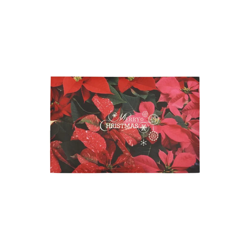 Festive Holiday Hallway Rug, Poinsettia Christmas Runner Rug, Floral Winter Floor Runner, Seasonal Xmas Area Rug, Christmas Home Decor Present
