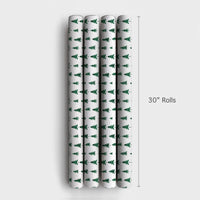 Rustic Christmas Tree Gift Wrap, Pine Tree Wrapping Paper, Minimalist Forest Wrapping Paper, Modern Winter Holiday Wrapping Paper Roll