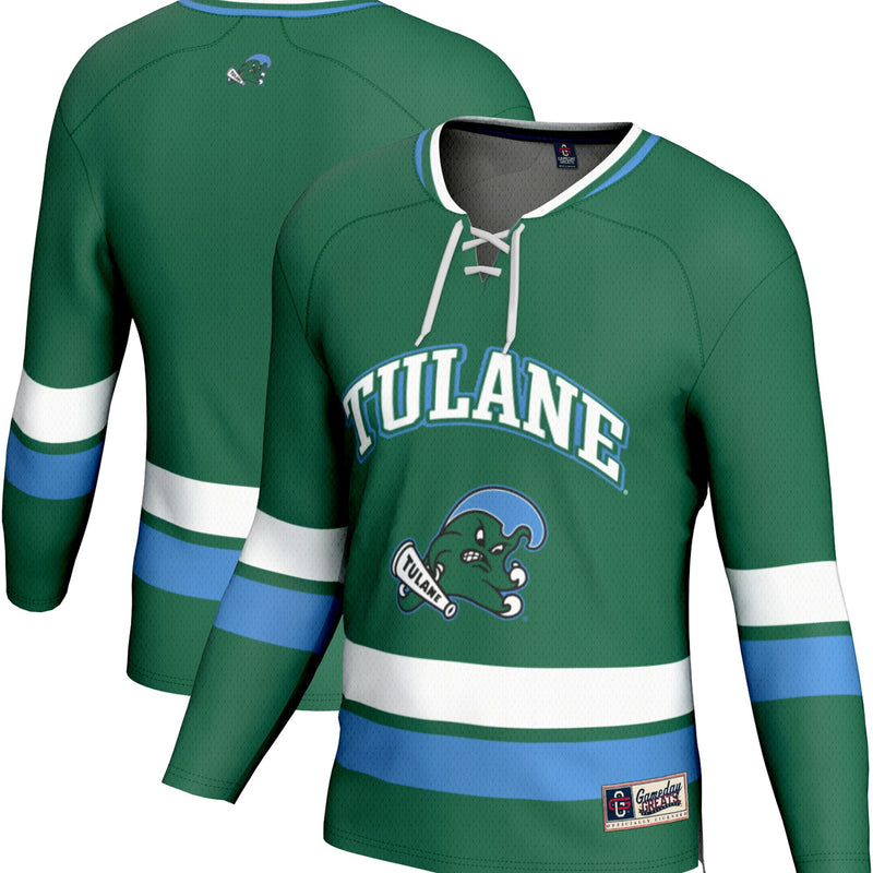 Tulane Green Wave Spirit Hockey Jersey - Green