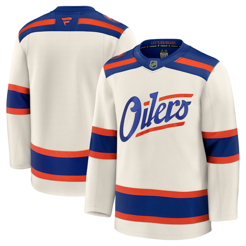 Edmonton Oilers Light Beige Alternate Premium Jersey