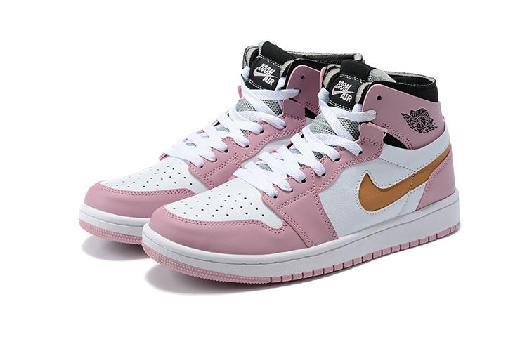 Sneakers, Pink White Colorway, Lace Up Design, Casual Gift for Sneaker Fans