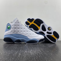 Sneakers, White Black Yellow Gray Blue Colorway, Lace Up Design, Casual Gift for Sneaker Fans
