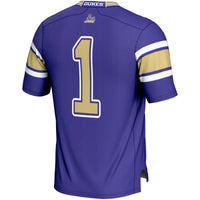 #1 James Madison Dukes Endzone Football Jersey - Purple