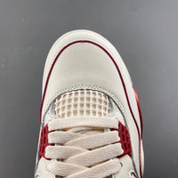 Low Top Sneakers, Off White Red Colorway, Valentine Design, Lace Up Design, Casual Gift for Sneaker Fans