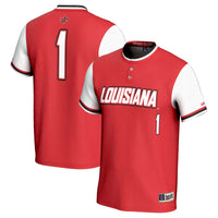 #1 Louisiana Ragin' Cajuns Lightweight Softball Jersey - Cardinal