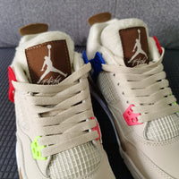 Basketball Shoes, White Tan Colorway, Mismatched Colorway, Lace Up Design, Casual Gift for Shoe Lovers