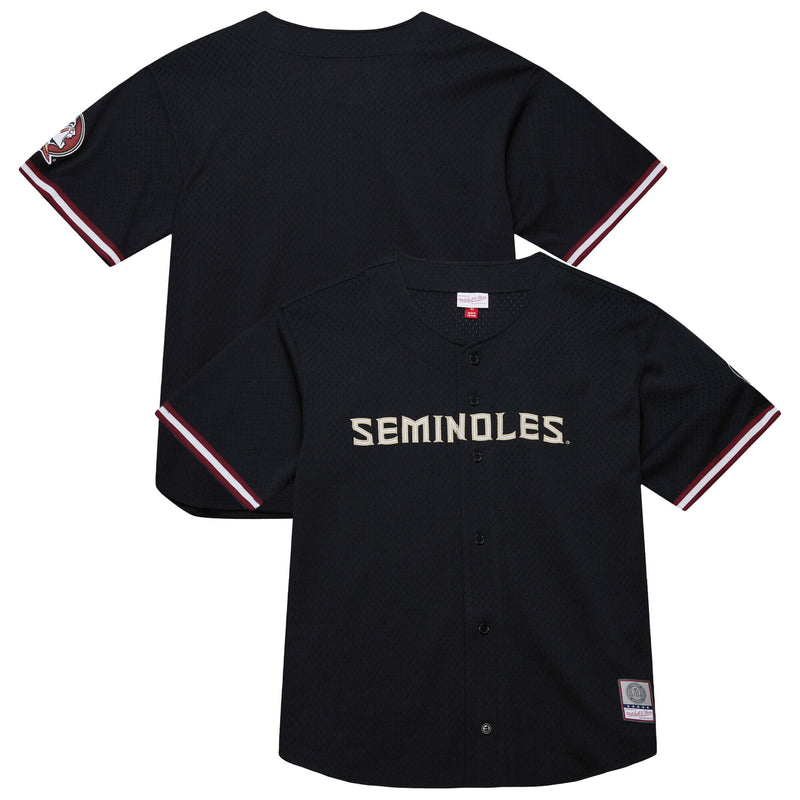 Black Florida State Seminoles On The Clock Full-Button Fashion Jersey