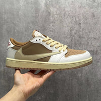 Low Top Sneakers, Light Brown Pink Colorway, Reverse Hook Design, Lace Up Design, Casual Gift for Sneaker Fans