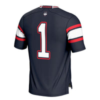 #1 UConn Huskies Football Jersey - Cardinal