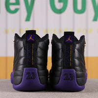 High Top Sneakers, Black Purple Colorway, Lace Up Design, Casual Gift for Sneaker Fans