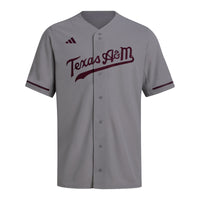 Texas A&M Aggies Replica Baseball Jersey - Gray