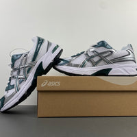 Low Top Sneakers, White Green Silver Colorway, Lace Up Design, Casual Gift for Sneaker Fans