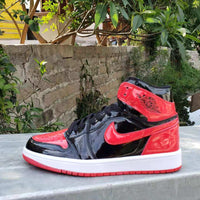 Sneakers, Black Red Colorway, Lace Up Design, Casual Gift for Sneaker Fans