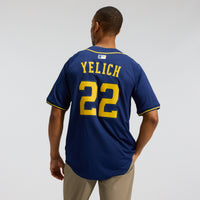 Milwaukee Brewers Christian Yelich Navy Alternate Limited Jersey