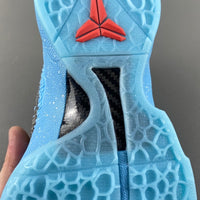 Low Top Sneakers, Blue Colorway, Glow in the Dark Detail, Lace Up Design, Casual Gift for Sneaker Fans