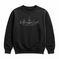 Minimalist Church Line Art Crewneck, Oh Come Let Us Adore Him Sweatshirt, Christian Holiday Sweater, Religious Christmas Sweatshirt