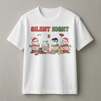 Humorous Veterinary Christmas T-Shirt, Silent Night Vet Med T-Shirt, Vet Tech Holiday Graphic Tee, Vet Student Xmas Shirt, Vet Med Present T-Shirt