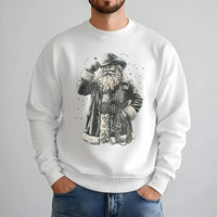 Western Christmas Lasso Sweatshirt, Cowboy Santa Sweatshirt, Vintage Cowboy Santa Crewneck, Retro Western Holiday Sweatshirt, Cowgirl Present