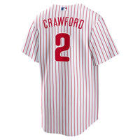 Philadelphia Phillies Justin Crawford White Home Replica Jersey
