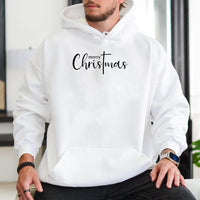 Christian Holiday Graphic Sweatshirt, Merry Christmas Cross Hoodie, Faith Based Scripture Pullover, Religious Xmas Hooded Sweater