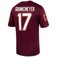 Ethan Grunkemeyer Virginia Tech Hokies Home Game Jersey - Maroon