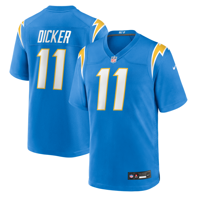 Los Angeles Chargers Cameron Dicker Powder Blue Game Jersey