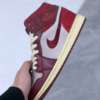 Mid Top Sneakers, White Red Colorway, Lace Up Design, Casual Gift for Sneaker Fans