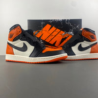 High Top Sneakers, Orange Black White Colorway, Lace Up Design, Casual Gift for Sneaker Fans