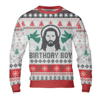 Go Jesus It's Your Birthday Holiday Sweater, Jesus Birthday Boy Ugly Christmas Sweatshirt, Humorous Religious Xmas Pullover Crewneck