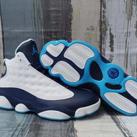 Sneakers, Blue White Colorway, Lace Up Design, Casual Gift for Sneaker Fans