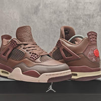Mid Top Sneakers, Brown Colorway, Lace Up Design, Casual Gift for Sneaker Fans