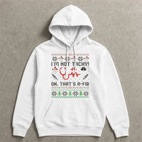 Humorous Medical Pun Christmas Hoodie, Nurse Christmas Hoodie, Ugly Sweater Nurse Holiday Hoodie, RN Healthcare Graphic Sweatshirt, Xmas Present