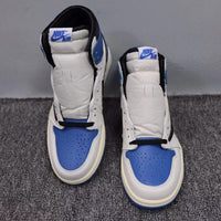 High Top Sneakers, Blue Gray Colorway, Reverse Hook Design, Lace Up Design, Casual Gift for Sneaker Fans