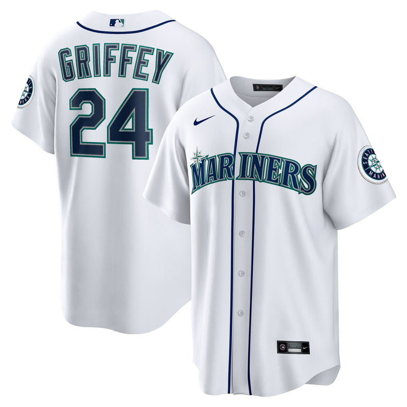 Seattle Mariners Ken Griffey Jr. White Home Replica Jersey