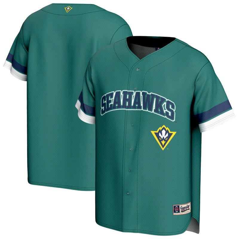 UNC Wilmington Seahawks Baseball Jersey - Teal