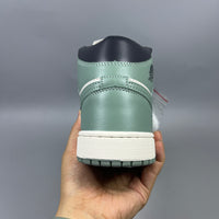 High Top Sneakers, Green Colorway, Lace Up Design, Casual Gift for Sneaker Fans