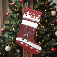 Custom Name Holiday Stocking, Personalized Horse Christmas Stocking, Velboa Equestrian Xmas Stocking, Horse Lover Fireplace Mantel Decor