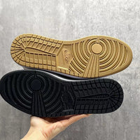 High Top Sneakers, Black Gold Colorway, Mismatched Colorway, Lace Up Design, Casual Gift for Sneaker Fans