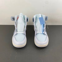 High Top Sneakers, White Colorway, Lace Up Design, Casual Gift for Sneaker Fans
