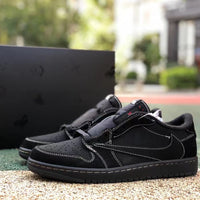 Low Top Sneakers, Black Colorway, Reverse Hook Design, Casual Gift for Sneaker Fans